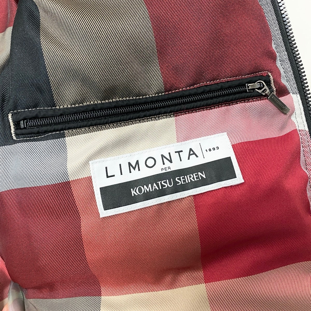 26g14 BLACK LABEL CRESTBRIDGE ブラックレーベル クレストブリッジ ダウンジャケット ベスト 裏地チェック柄 LIMONTA社×小松マテーレ サイズ38 ブラック レディースu02t