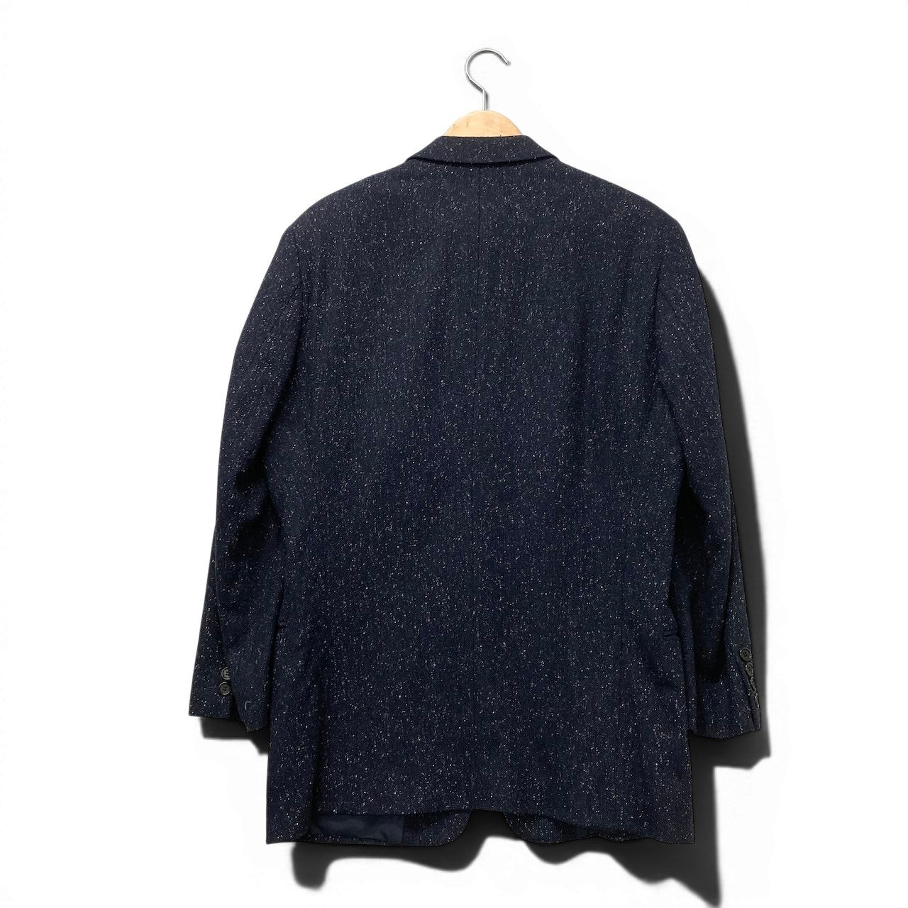 73e15 BOSS HUGO BOSS ボス  ヒューゴボス テーラードジャケット STRETCH シングル 3B サイズ52 ネイビー メンズ 紳士服u02t