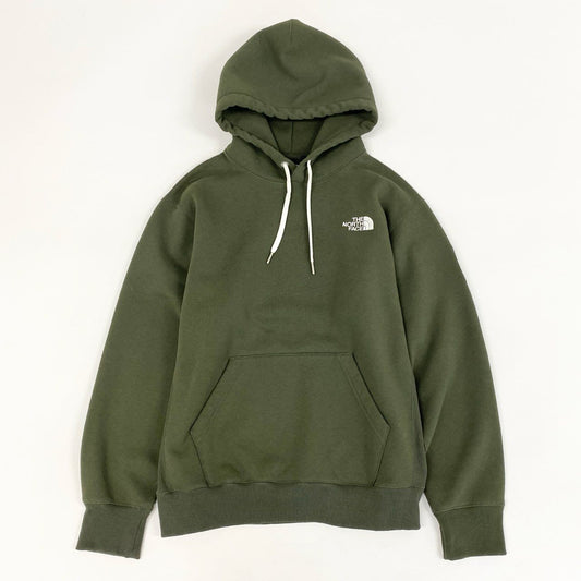 40d28 THE NORTH FACE ザノースフェイス Square Logo Hoodie スクエアロゴフーディ プルオーバー パーカー ロゴ刺繍 NT62338 L カーキ