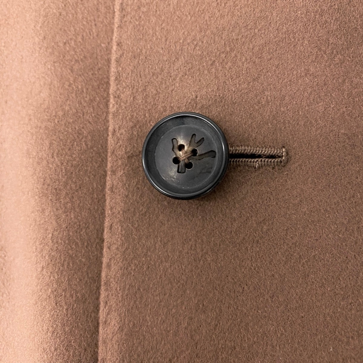 86g15《美品》 ISAIA イザイア 本切羽 ウールチェスターコート サイズ46 キャメルブラウン 最高級 ビジネスt18r