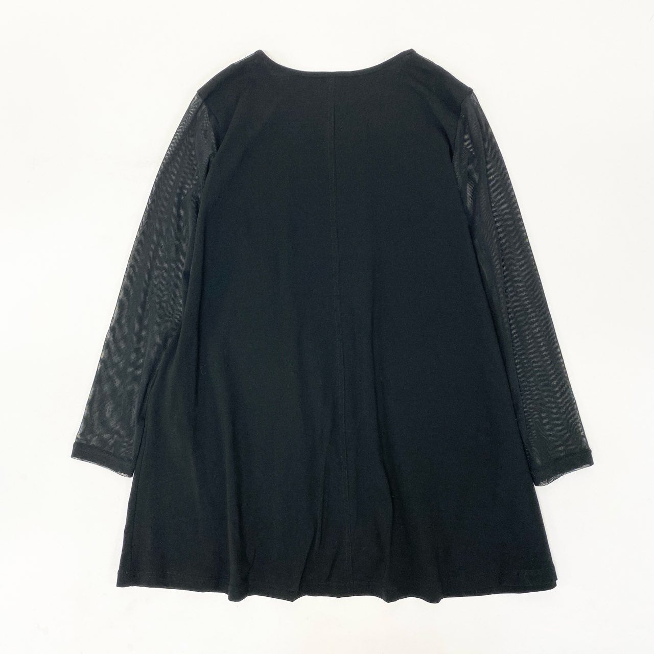 26k27 《美品》 TOKUKO 1er VOL トクコプルミエヴォル チュニックワンピース シアースリーブ アニマルプリント レディース 女性用 9 ブラックu02t