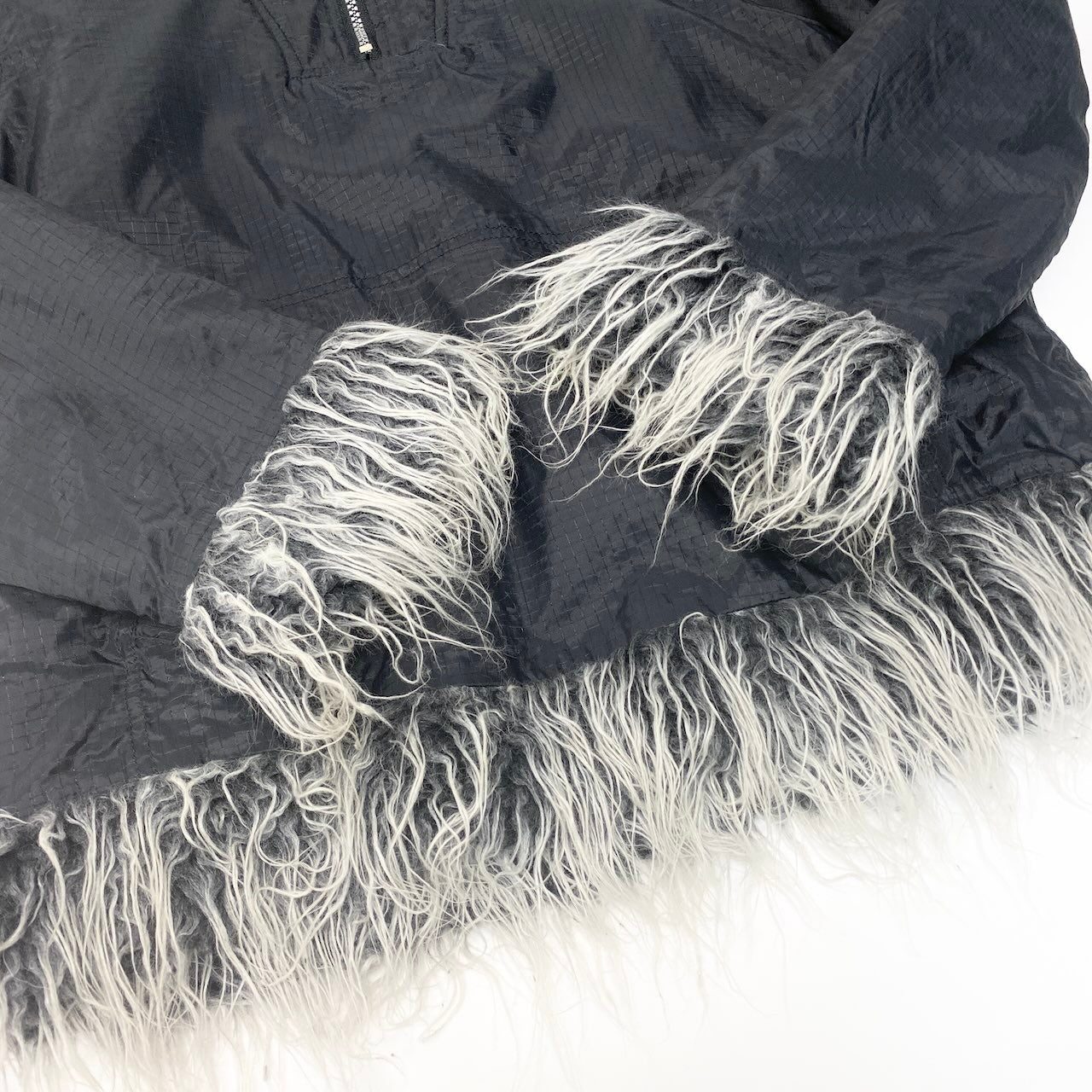 72c24 DIESEL ディーゼル Y2K リバーシブル ファーバーカー Vintage Reversible Fur Parka ブラック ヴィンテージ レアデザインt18r