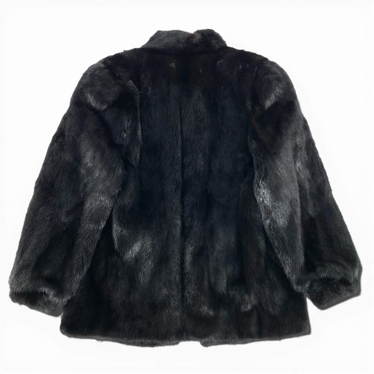 16a21 SAGA MINK サガミンク 銀サガ ダークミンク ファーコート サイズ13 ブラック 最高級本毛皮 Black Mink Fur Coatt18r
