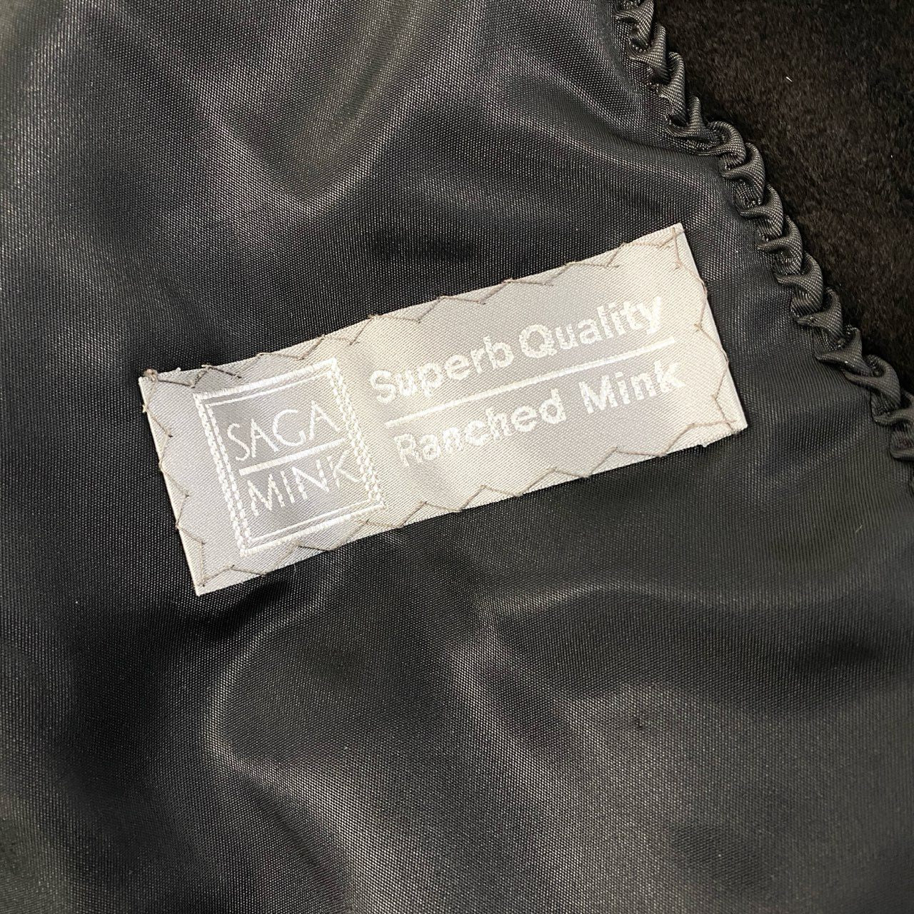 35a15 SAGA MINK サガミンク 銀サガ シェアードミンク ロングコート サイズF ダークブラウン 本毛皮 Shared Mink Fur Coatt18r