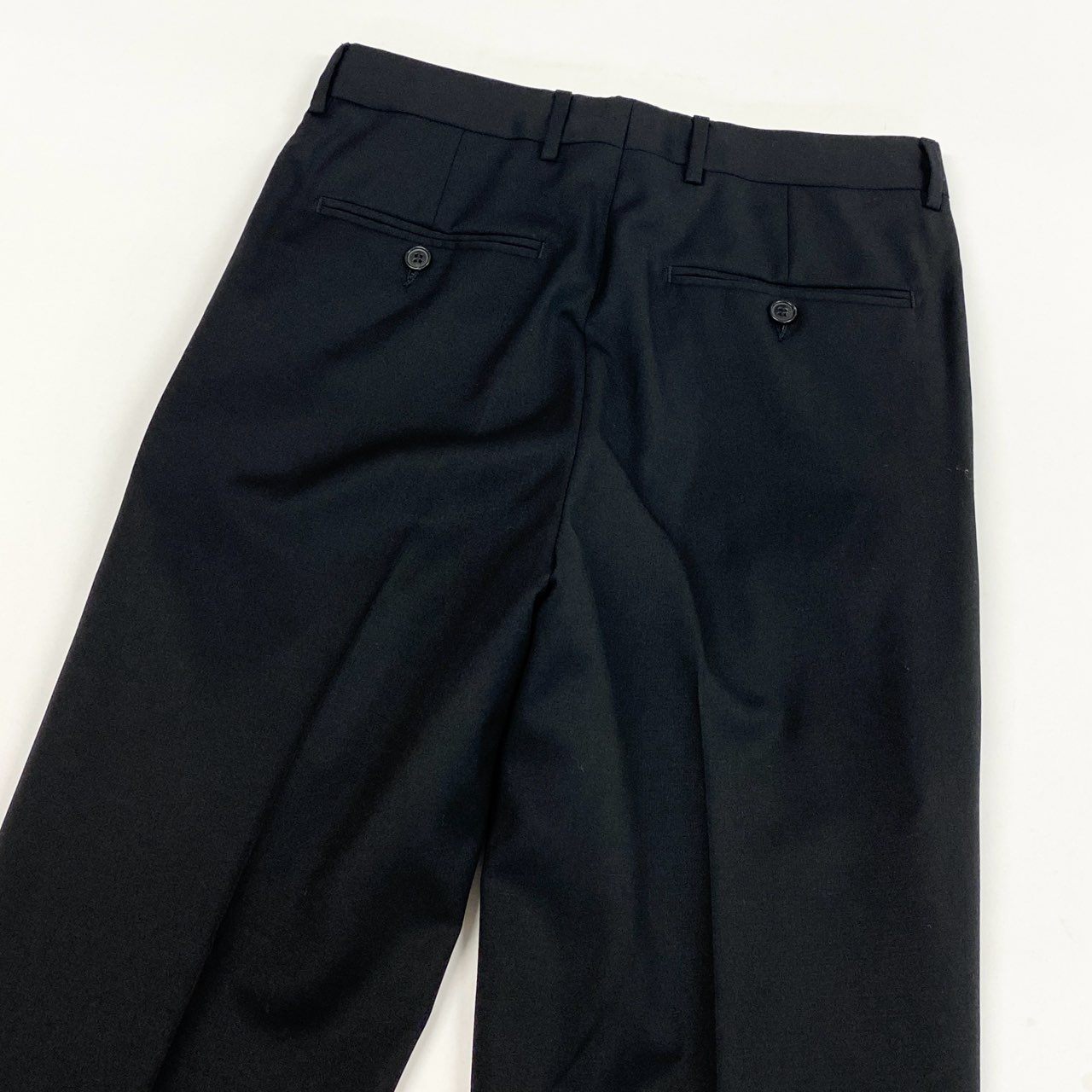 86l20 Ermenegildo Zegna エルメネジルドゼニア スーツセットアップ テーラージャケット スラックス 44サイズ ブラック メンズk02i