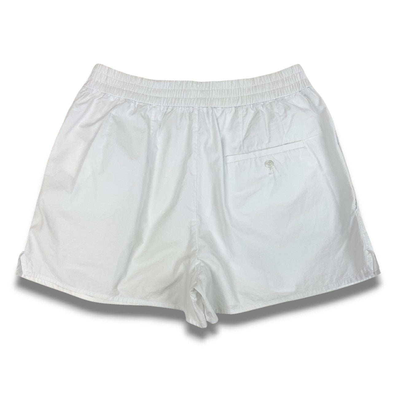 Ic2 aleander wang アレキサンダーワン ウエストロゴ ショートパンツ ハーフパンツ XS ホワイト コットン レディースu02t