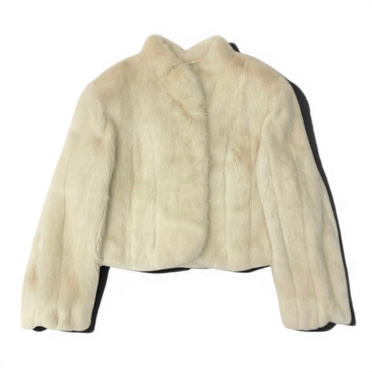 Ed20 Malvoisie マルボアジー ミンクファージャケット 毛皮ジャケットコート 11-13サイズ ホワイト 毛皮 レディース 女性用nu1