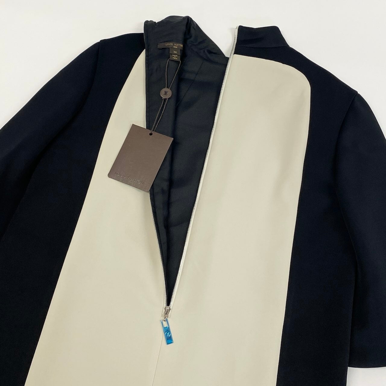 Ec31 《美品》 LOUIS VUITTON ルイヴィトン ボトルネック 2カラー ワンピース Bottle Neck 2color Dress サイズ34 ブラック ホワイト イタリア製t18r