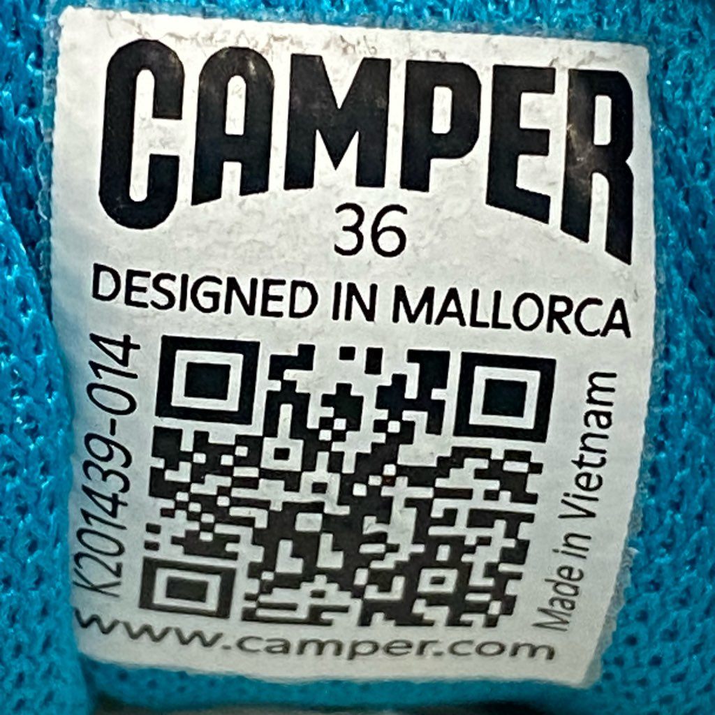 4e16【美品】CAMPER カンペール TWEINS ツインズ KARST カースト レザースニーカー 36 マルチカラー レディース 靴