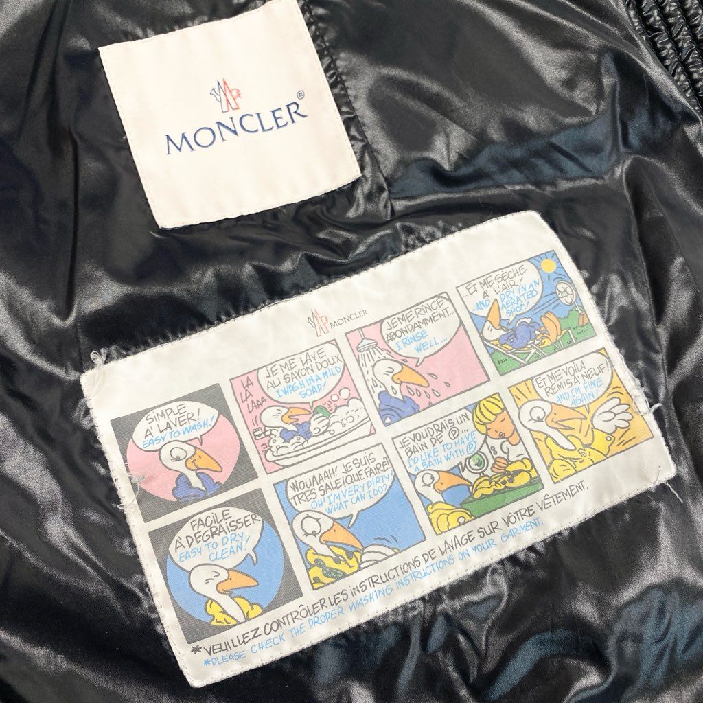 32d3【美品】MONCLER モンクレール FULMARUS フルマラス フォックスファー ダウンコート H20931C00069 FOX FUR DOWN COAT サイズ0 ブラック レディースt18r