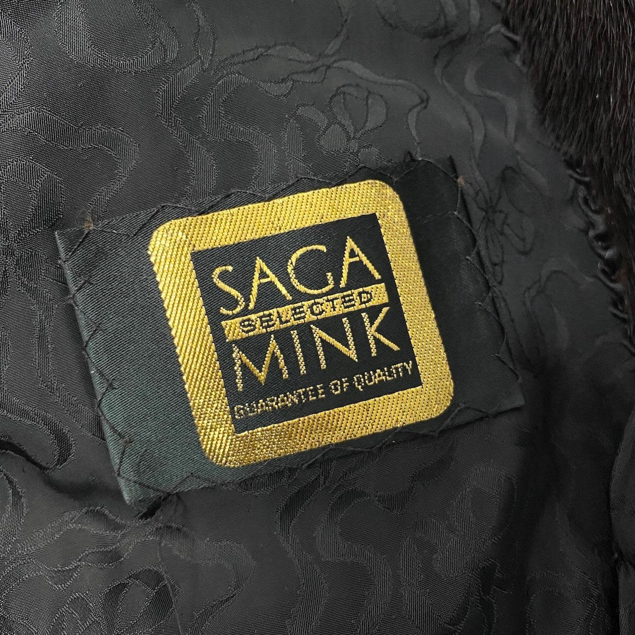14d13 SAGA MINK サガミンク 金サガ ダークミンク ロングコート サイズF ダークブラウン 最高級本毛皮 Dark Mink Fur Long Coatt18r