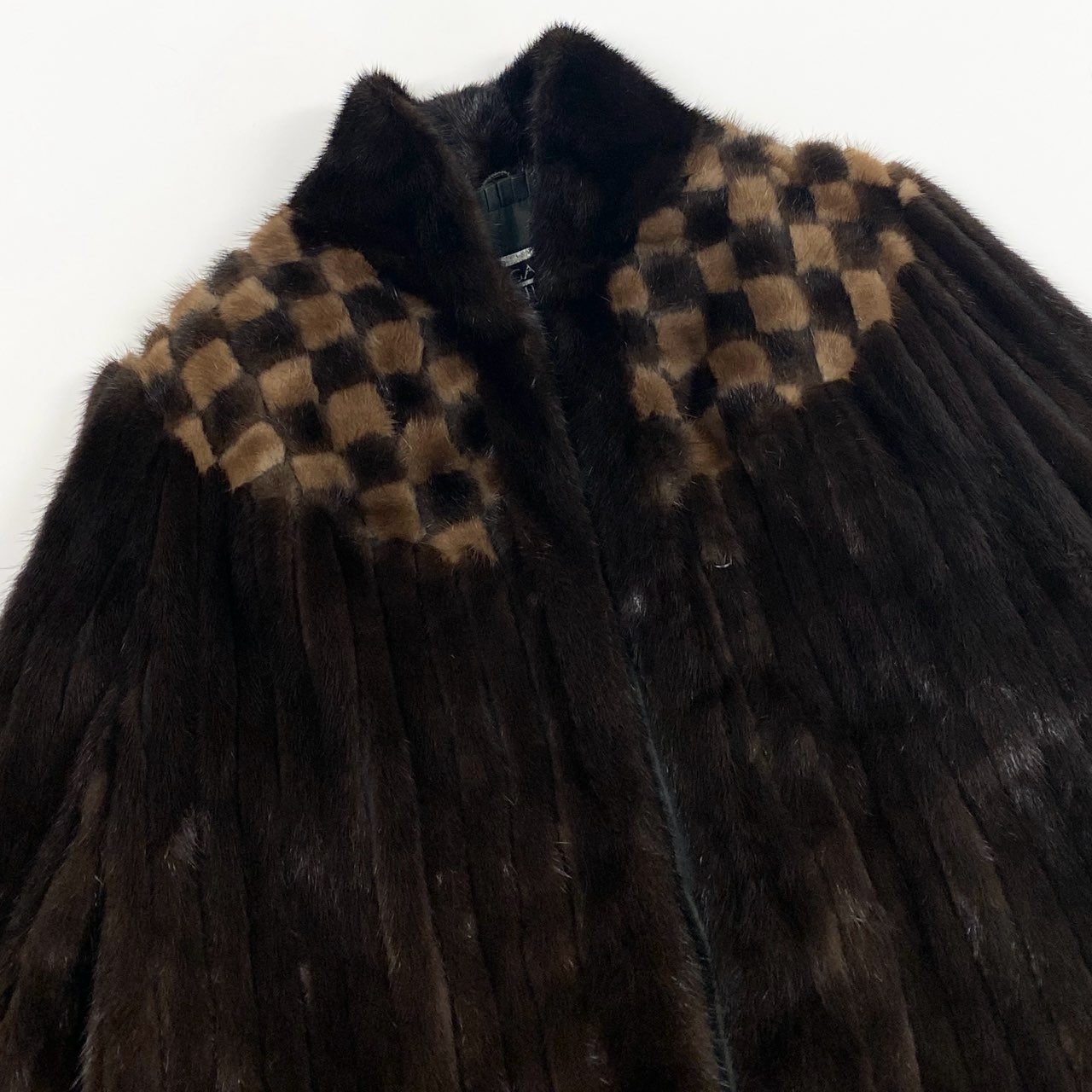 83L10 SAGA MINK サガミンク 銀サガ 希少デザイン ミンクファー コート サイズF ブラウン 最高級本毛皮 MINK FUR マホガニー パステルt18r