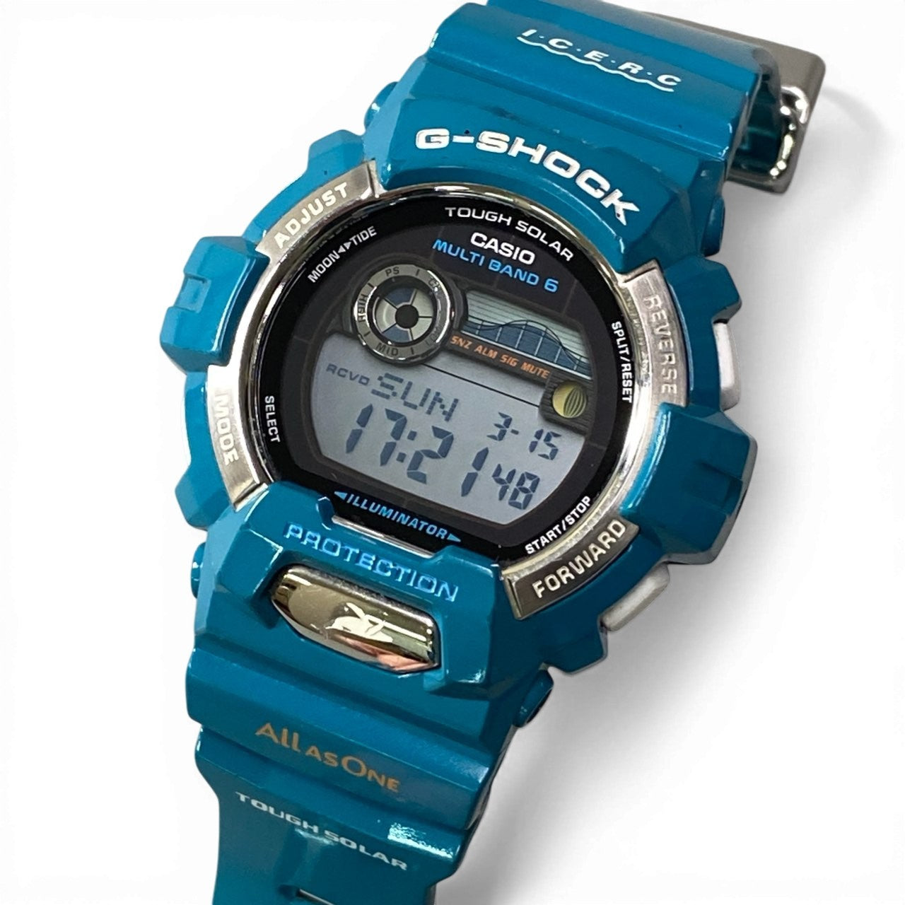 c23 CASIO G-SHOCK カシオ Gショック GWX-8900K グリーン系 腕時計 イルカ　クジラ メンズ デジタル電波時計k02i