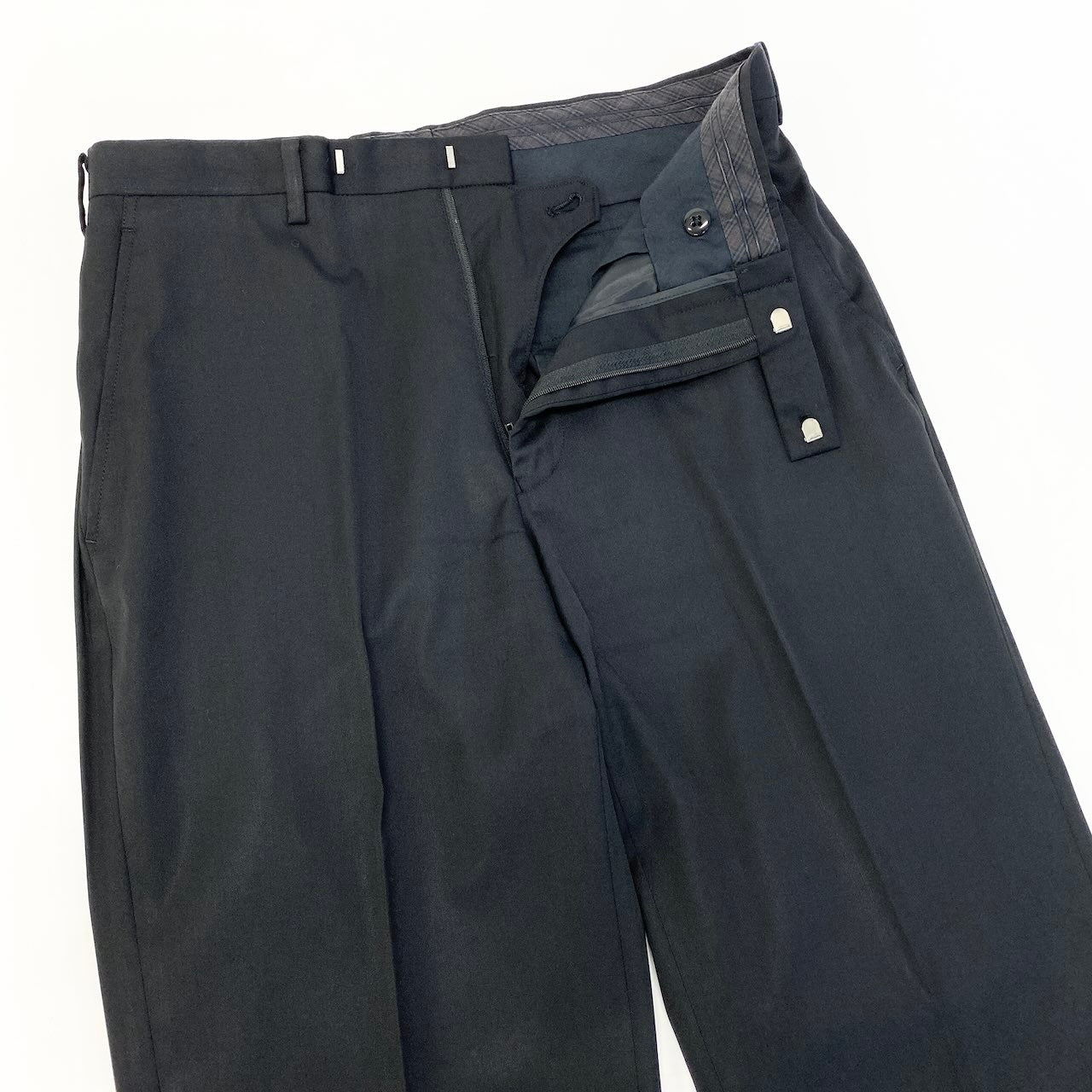 66d27 【美品】 BURBERRY BLACK LABEL バーバリー ブラックレーベル セットアップスーツ シングルスーツ 3B 無地 メンズ 紳士服 ビジネス 38R ブラックo07t