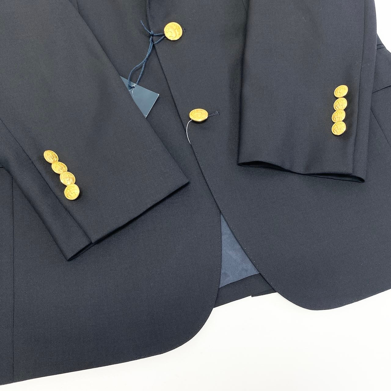 69d30 BROOKS BROTHERS ブルックスブラザーズ Tollegno1900 イタリア製生地 REGENT FIT テーラードジャケット 紺ブレザー 金ボタン 36SHT ネイビー メンズ 紳士服u02t
