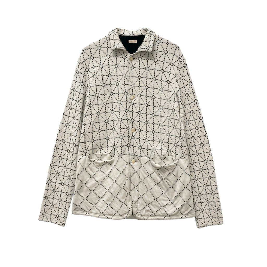 12b19 KAPITAL キャピタル 道着刺し子 ジャケット ライトアウター ロングジャケット 3 アイボリー系 コットン メンズ 18ssu02t