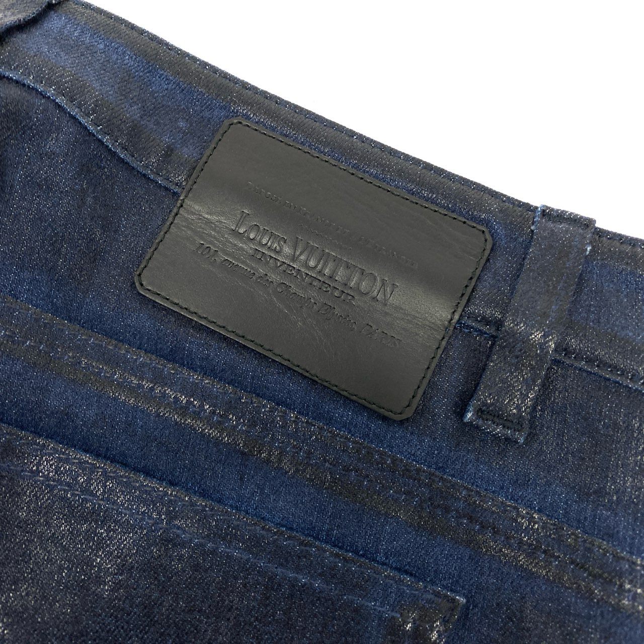 83L2 【美品】LOUIS VUITTON ルイヴィトン スキニーデニムパンツ ジーンズ ストレッチ イタリア製 RW122W F2PA21B6G 36サイズ インディゴ レディースo07t