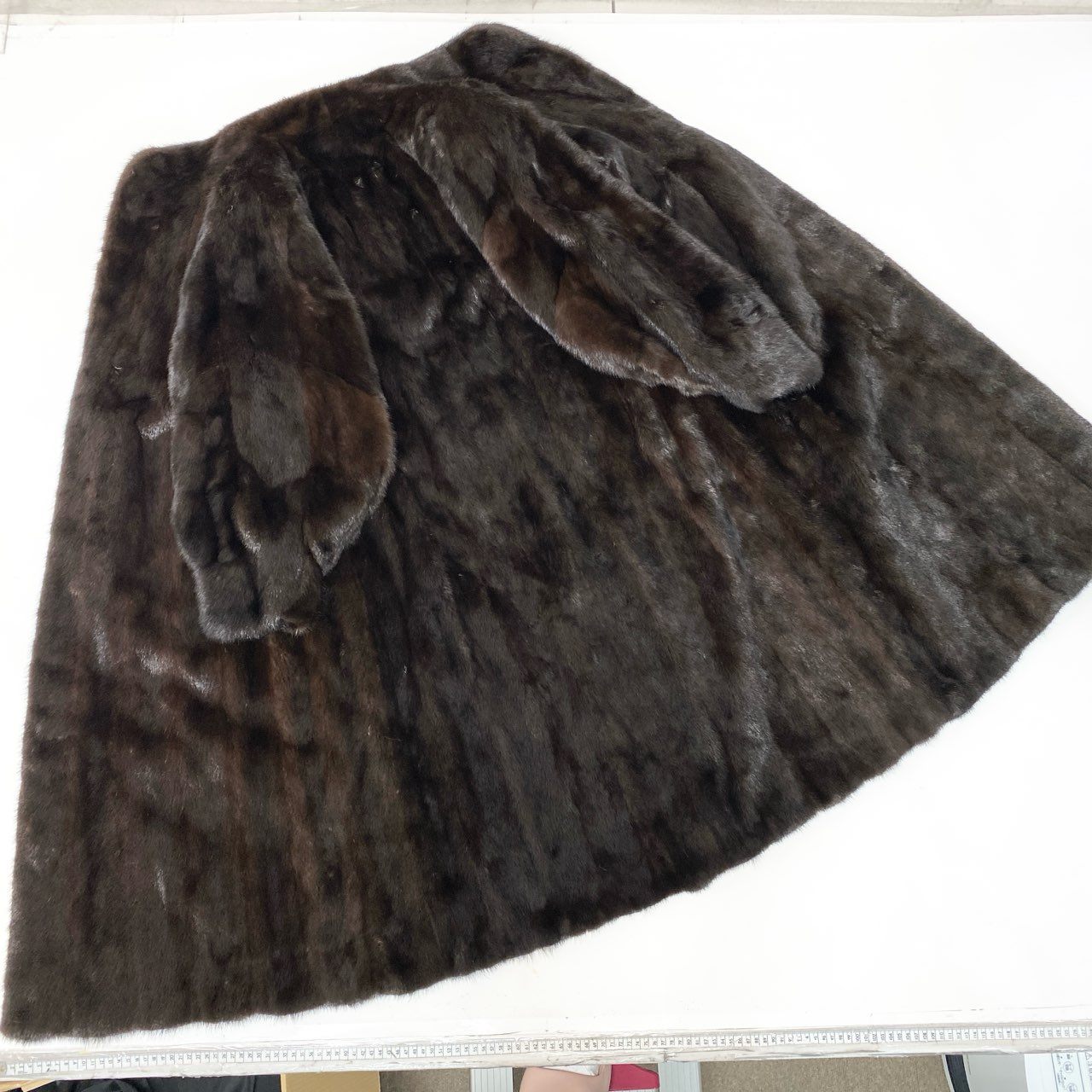 26c14 JEAN DORSAY Black Jewel ブラックジュエル デミバフミンク 超ロングコート 丈115cm サイズF ブラウン 最高級本毛皮 Mink Fur Super Long Coatt18r