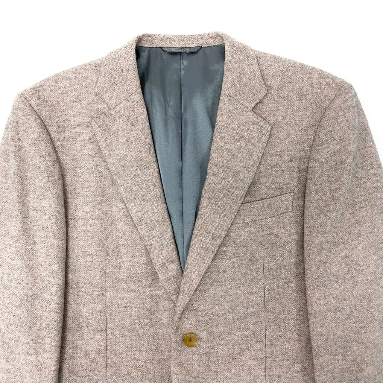 66l1 mila schon ミラショーン テーラードジャケット シングル 2B ヘリンボーン メンズ 紳士服 96 AB5 ピンク グレー ウール カシミヤ シルクu02t