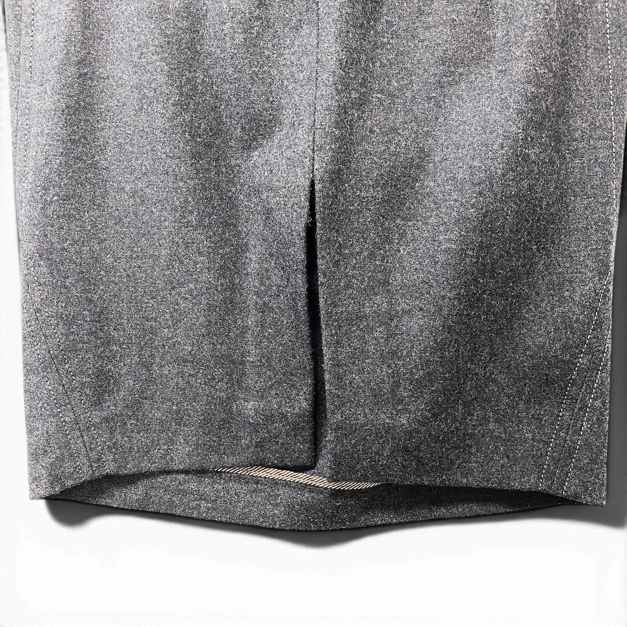 20f16 BRUNELLO CUCINELLI ブルネロクチネリ 膝丈スカート タイトスカート ウールブレンド イタリア製 サイズ38 ダークグレー レディース 女性用u02t
