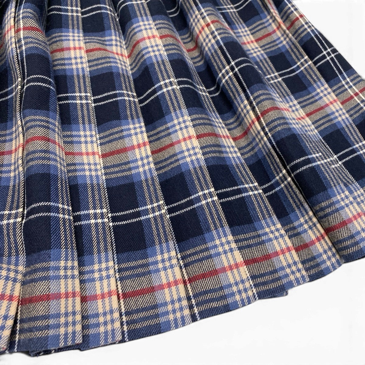 Ig9 BURBERRY バーバリー ラップスカート チェック柄 バックプリーツ サイズS/160 マルチカラー レディースo07t