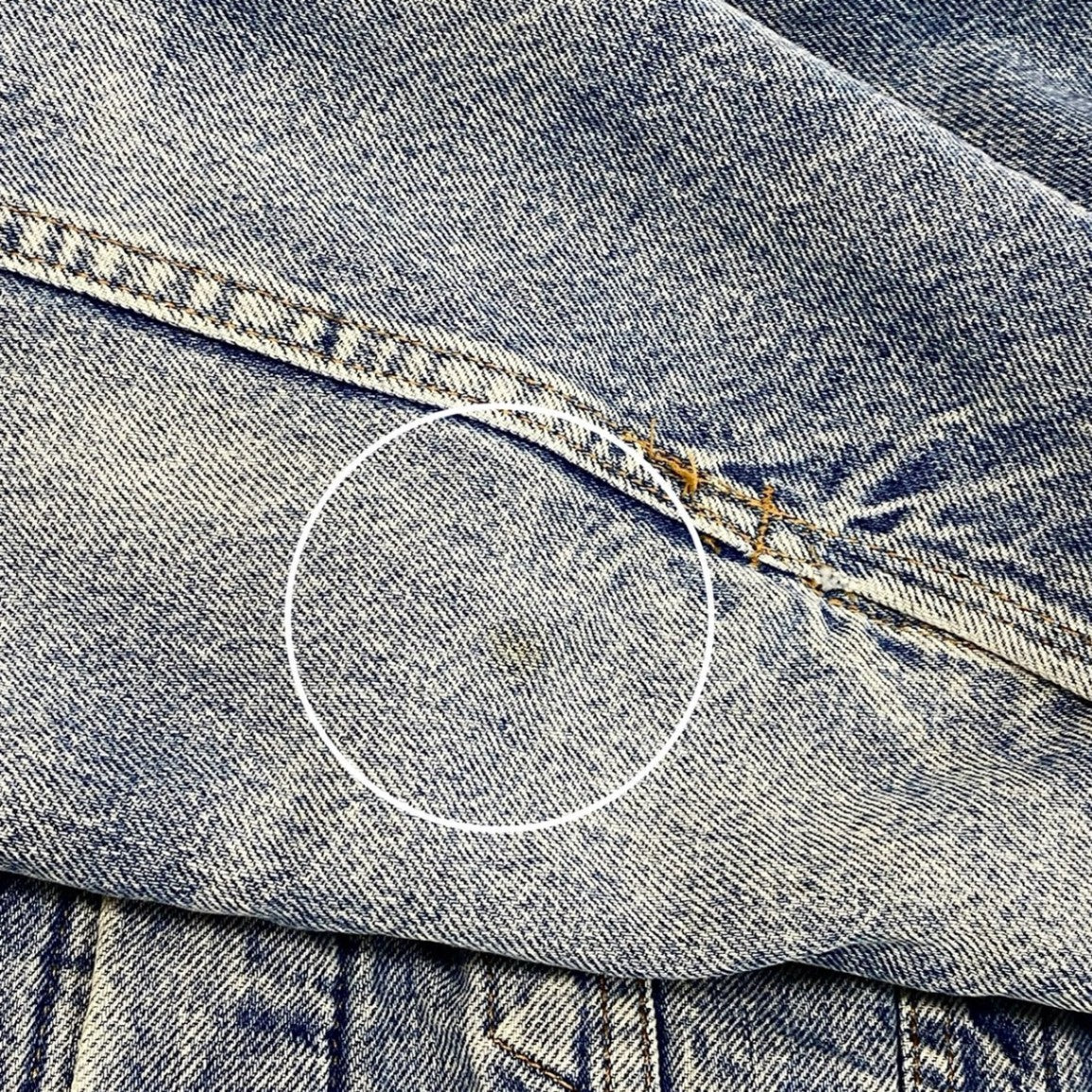 9c20 Levis リーバイス USA製 デニムジャケット Gジャン ボタン裏527 裏地ブランケット 70506-0316 42 ブルー系 コットン 雰囲気〇u02t