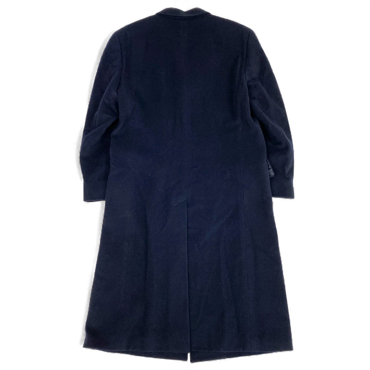 12L15 Aquascutum アクアスキュータム チェスターコート ウールコート ロングコート ネイビー メンズ 男性用k02i