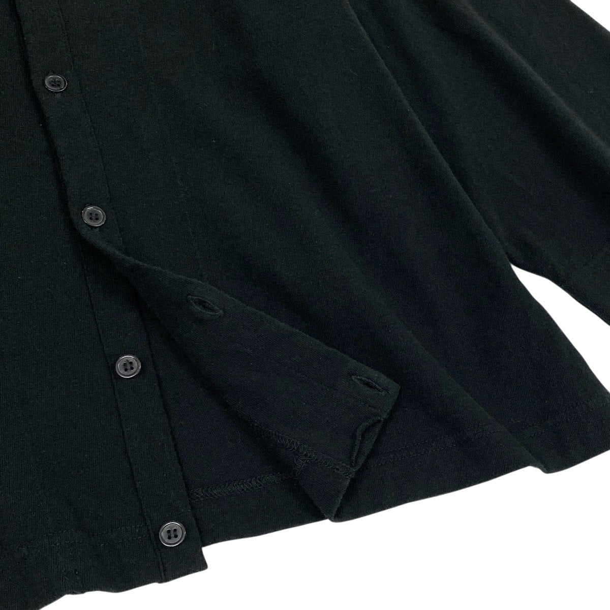 Ae28 Y`s ワイズ YOHJI YAMAMOTO ヨウジヤマモト ワイドスリーブ カーディガン サイズ2 ブラック コットン100％ レディース 女性服u02t