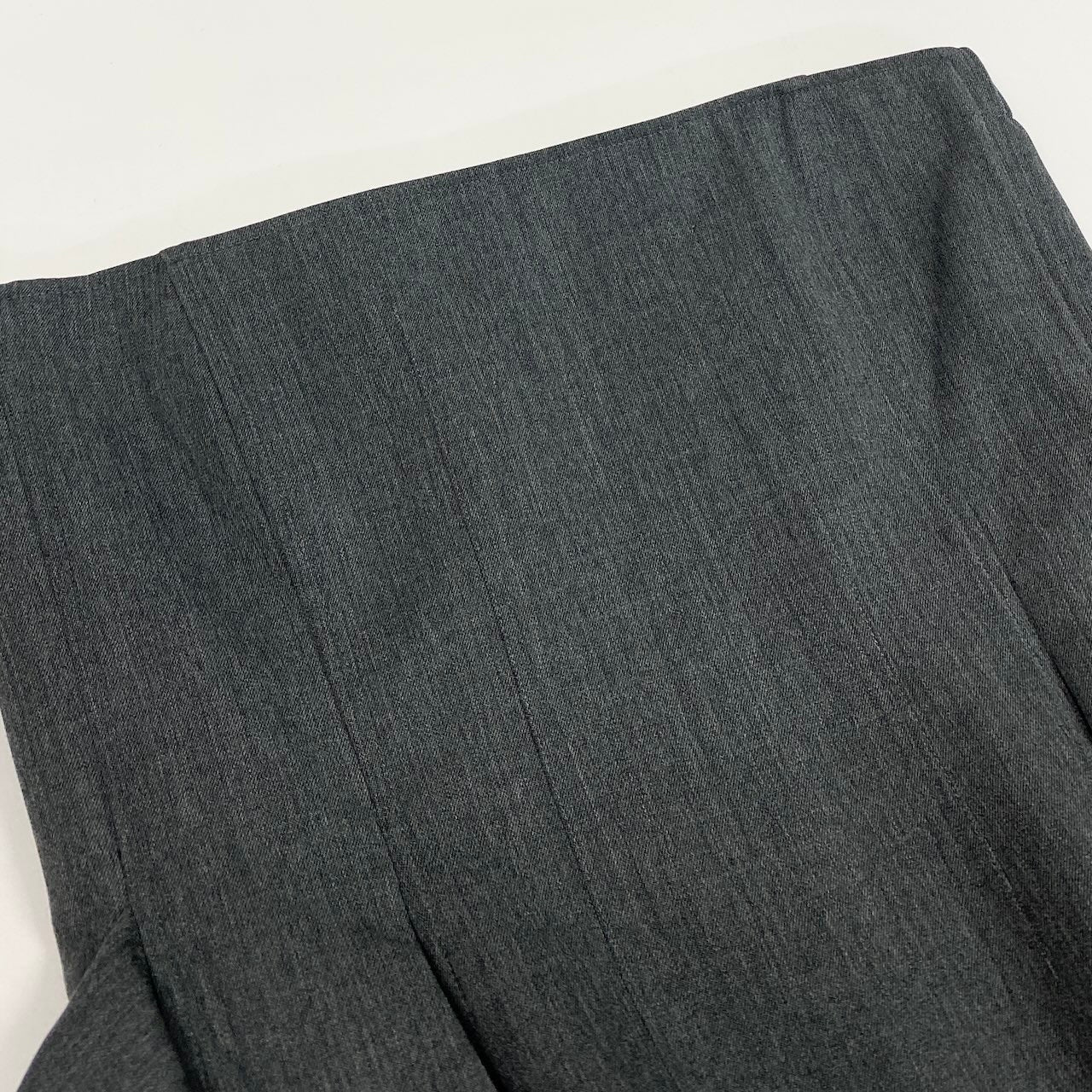 25e14 【美品】Cygne シーニュ ペプラムビスチェ ペプラムトップス 1サイズ グレー ウール100％ レディース 女性用k02i