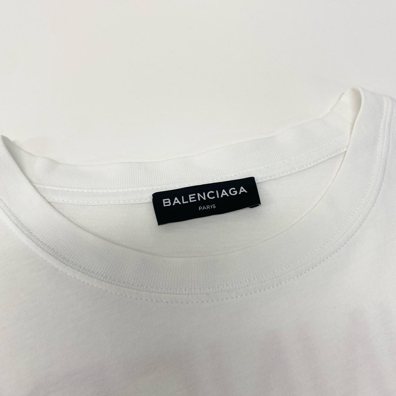 15c5 BALENCIAGA バレンシアガ SINNERS ロゴ オーバーサイズ Tシャツ カットソー M ホワイト コットン メンズu02t