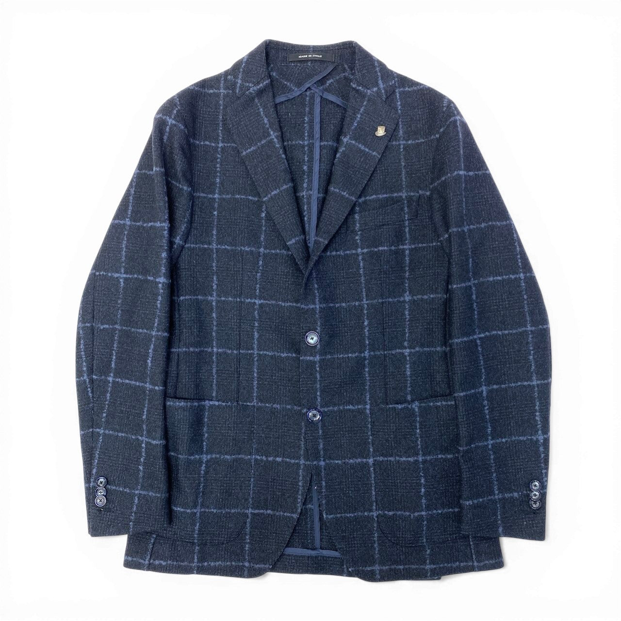 TAGLIATORE（タリアトーレ）の ブルー系チェックジャケット 青い