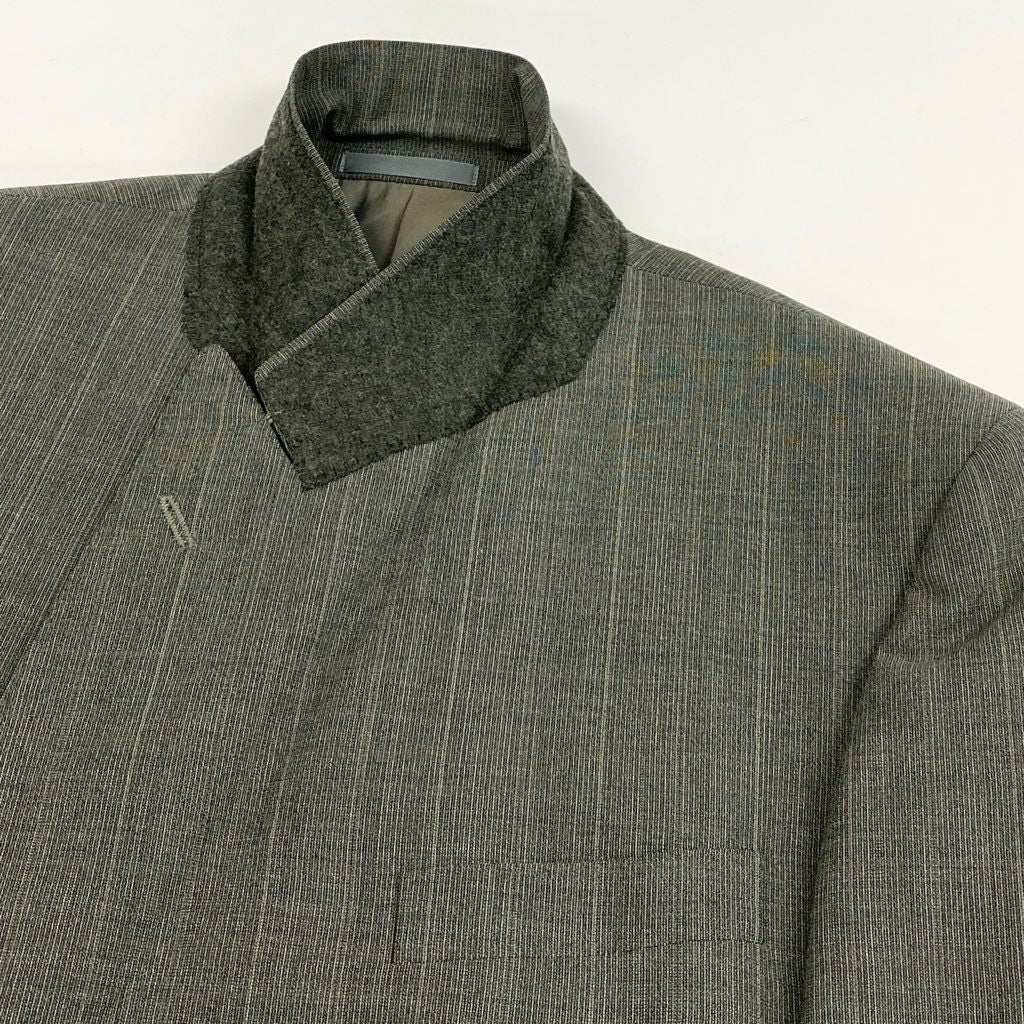 62l24 Burberry's バーバリーズ スーツセットアップ テーラードジャケット スラックス ダブルプレスト BB4サイズ グレー系 ウール100％ メンズo07t