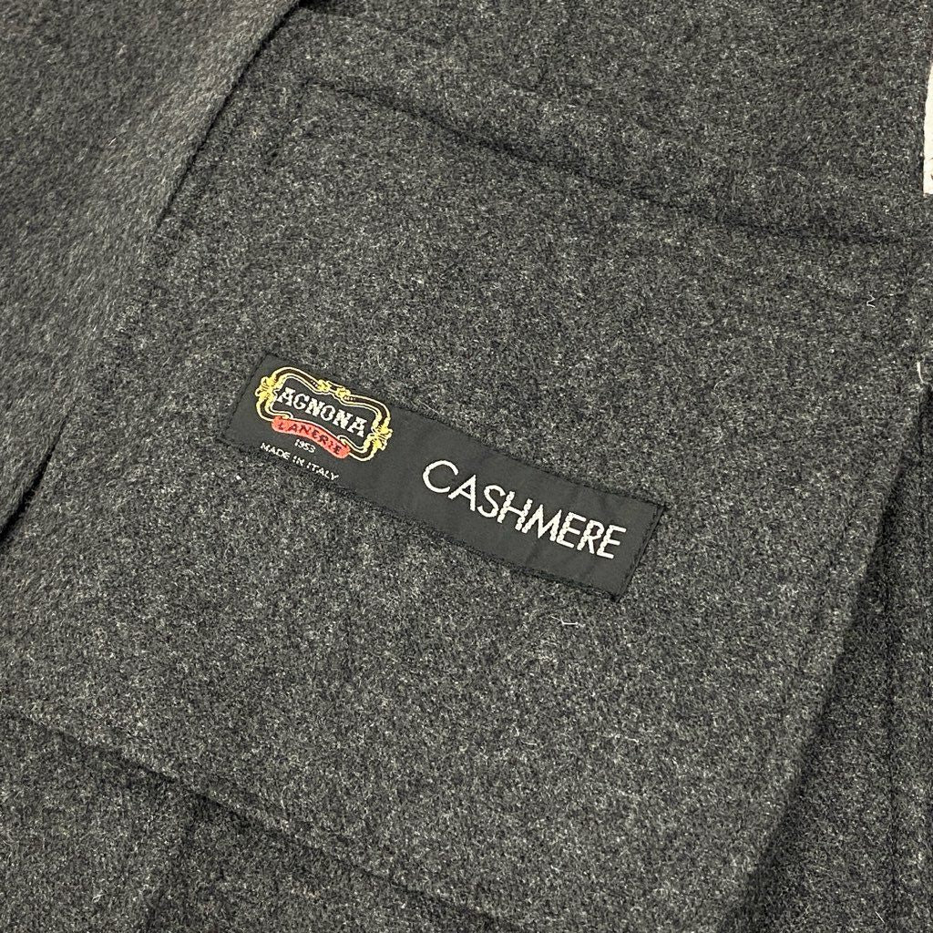 43l25《美品》 AGNONA アニオナ カシミヤ100％ チェスターコート サイズ46 グレー CASHMERE COAT イタリア製t18r