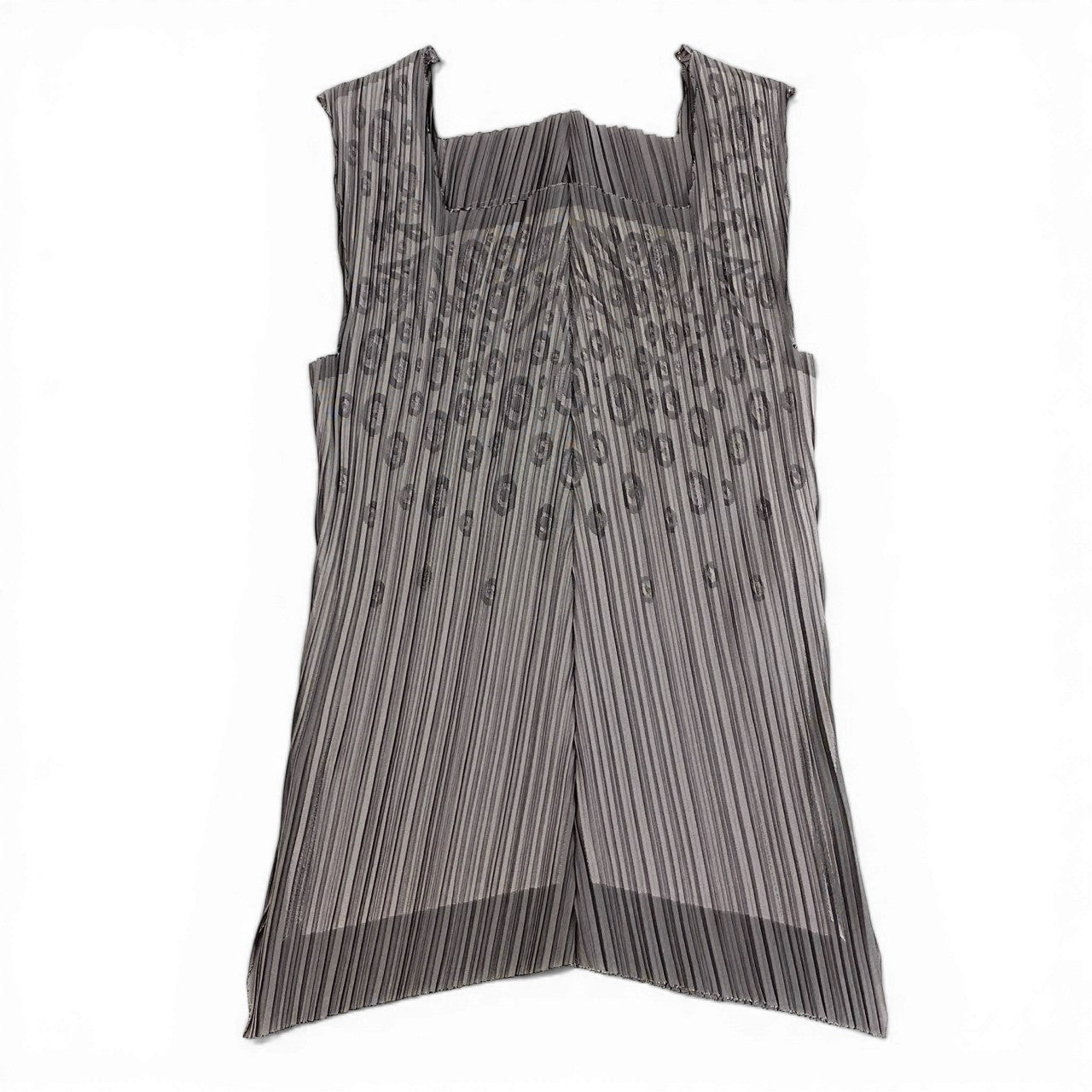 Ad12 ISSEY MIYAKE FATE A.POC プリーツ タンクトップ トップス サイズ2 パープル レディース プリーツプリーズta1
