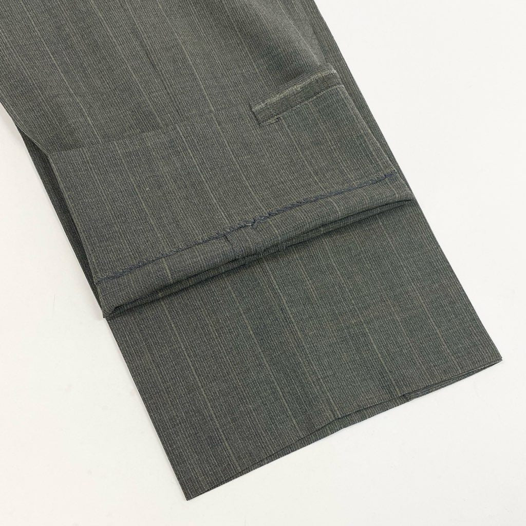 62l24 Burberry's バーバリーズ スーツセットアップ テーラードジャケット スラックス ダブルプレスト BB4サイズ グレー系 ウール100％ メンズo07t