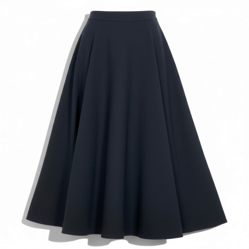 Ej9 Christian Dior クリスチャンディオール 2018aw ウールシルク サイドジップ フレアスカート 841J03A1166 サイズ42 ブラック レディースu02t