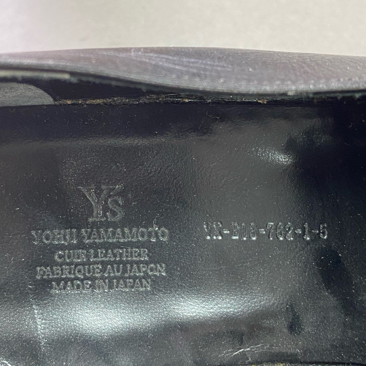 3f10 Y's ワイズ Yhoji Yamamoto ヨウジヤマモト レザーシューズ モカシンシューズ サイズ6 ブラック レザー レディース デザイナーズ 靴