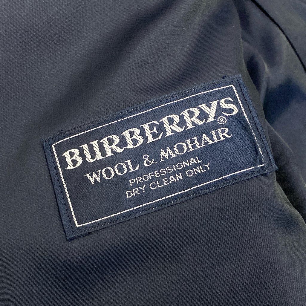 54l28 BURBERRYS バーバリーズ スーツセットアップ テーラードジャケット スラックスパンツ 94-84-165 AB4 ネイビー ウール100％ メンズ 男性用o07t
