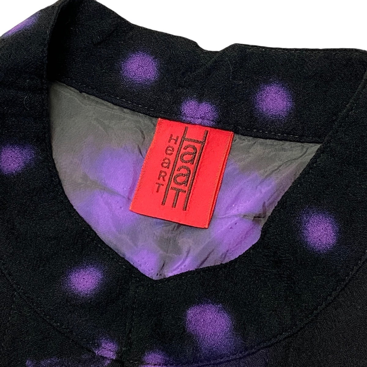 j23 【美品】ISSEY MIYAKE HaaT スカートセットアップ 幾何学転写デザインベスト ロング巻きスカート HA03FE581 2サイズ ブラック パープル レディース 女性用u02t