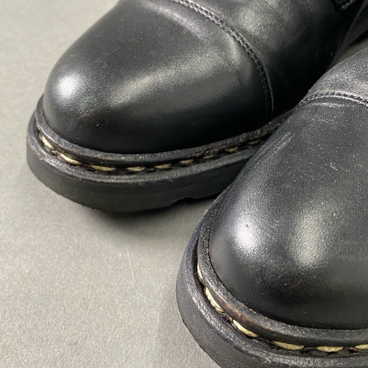 1f13 Paraboot パラブーツ NEUILLY ヌイイ キャップトゥ レースアップブーツ 3 ブラック leather レザー ショートブーツ