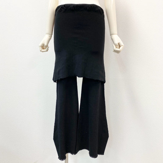 5i12 ISSEY MIYAKE イッセイミヤケ A.POC エーポック ウエストデザイン ニットパンツ リラックスパンツ AP43KF540 ブラック レディースu02t