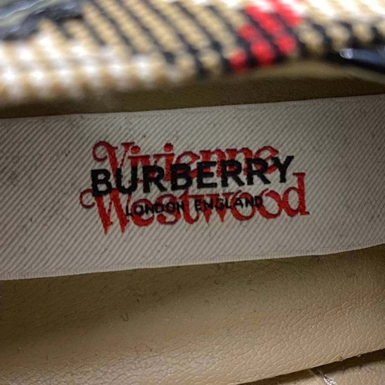 3c23 《希少》 定価14万 BURBERRY バーバリー × Vivienne Westwood ヴィヴィアン ヴィンテージチェック プラットフォーム パンプス 36 1/2 シューズt18r