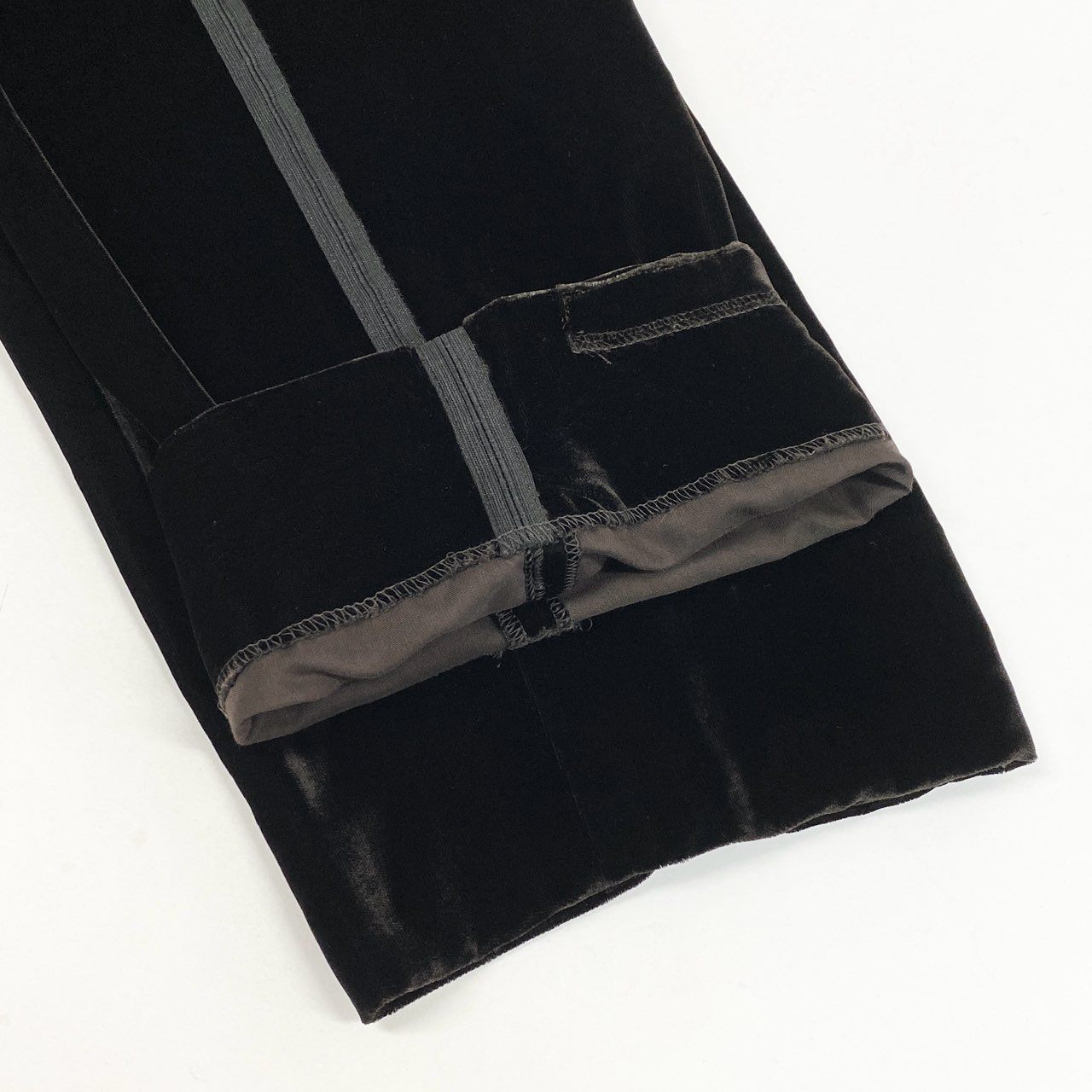 31L8【美品】DOLCE＆GABBANA ドルチェアンドガッバーナ タキシード セットアップ ベロア サイドライン イタリア製 50サイズ ブラウン メンズo07t