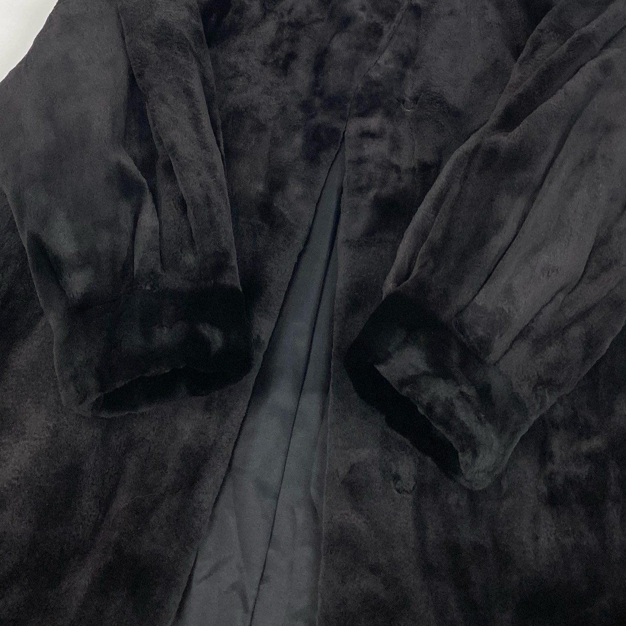 23a21 SAGA MINK サガミンク MG Sable Fur セーブルファー シェアードミンク ロングコート F ブラック 本毛皮 Mink Fur Coatt18r