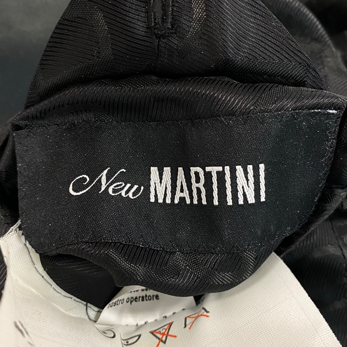 30f6 DOLCE&GABBANA ドルチェアンドガッパーナ テーラードジャケット NEW MARTINI 裏地DGロゴ シングル 2B サイズ50 ブラック メンズ 紳士服o07t