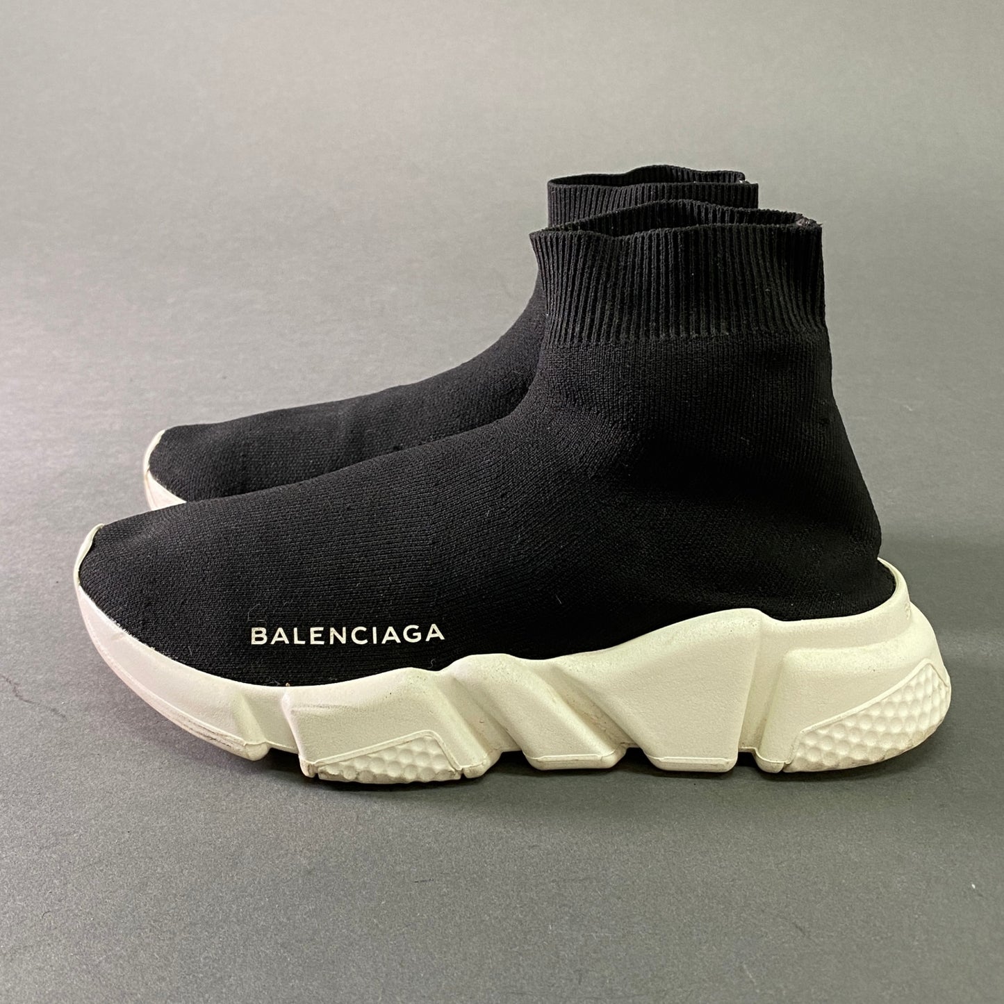 8l25 BALENCIAGA バレンシアガ SPEED TRAINER スピードトレーナー ソックススニーカー 35 ブラック イタリア製 シューズ