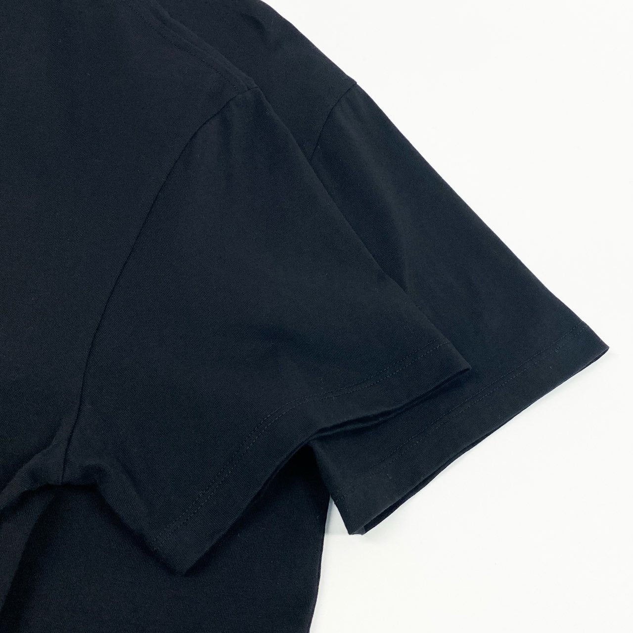 b23 LOEWE ロエベ アナグラム コットンTシャツ サイズL ブラック カットソー ロゴ刺繍 Logo Teet18r