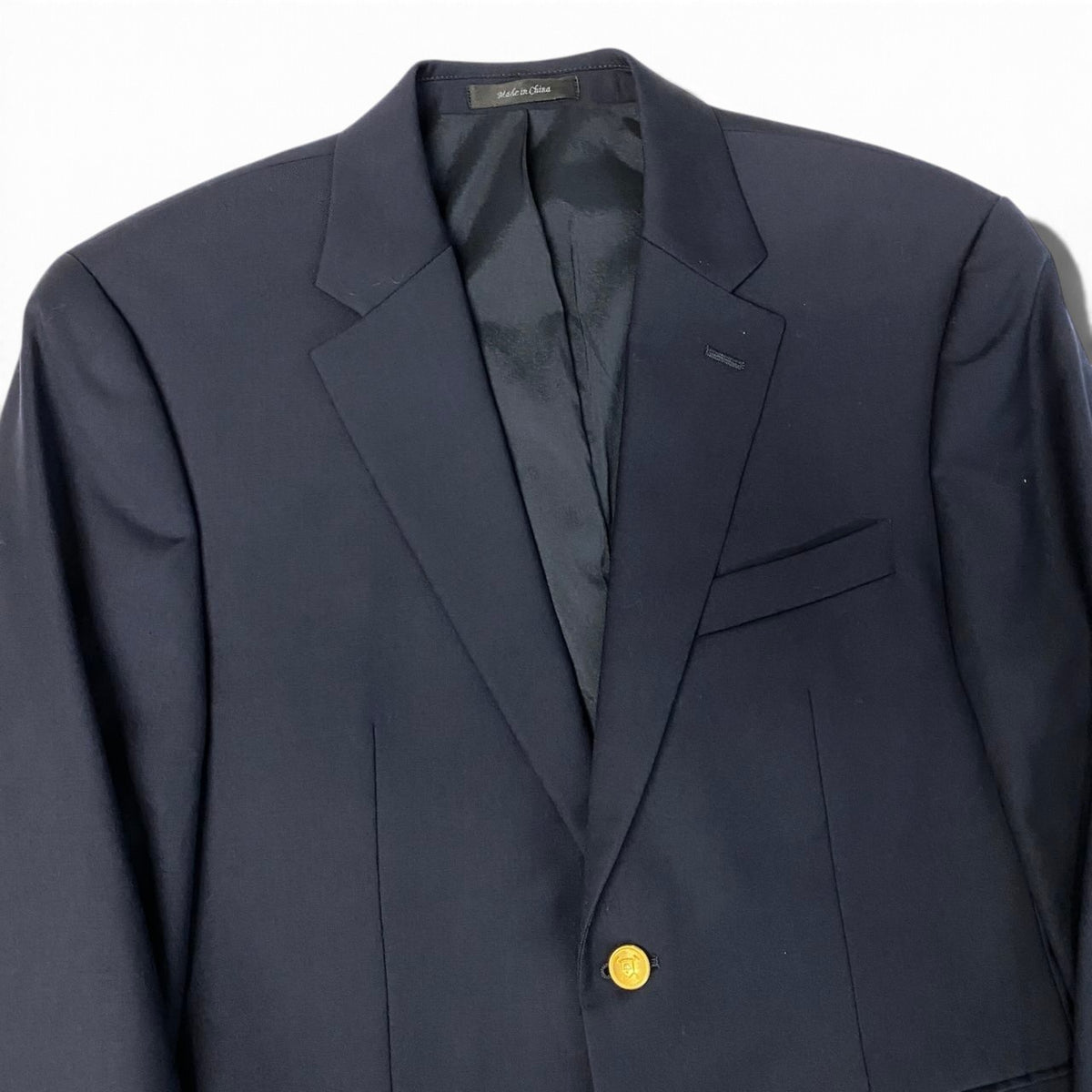 30j27 LAUREN RALPH LAUREN ローレンラルフローレン テーラードジャケット 紺ブレ 金ボタン ネイビー メンズo07t