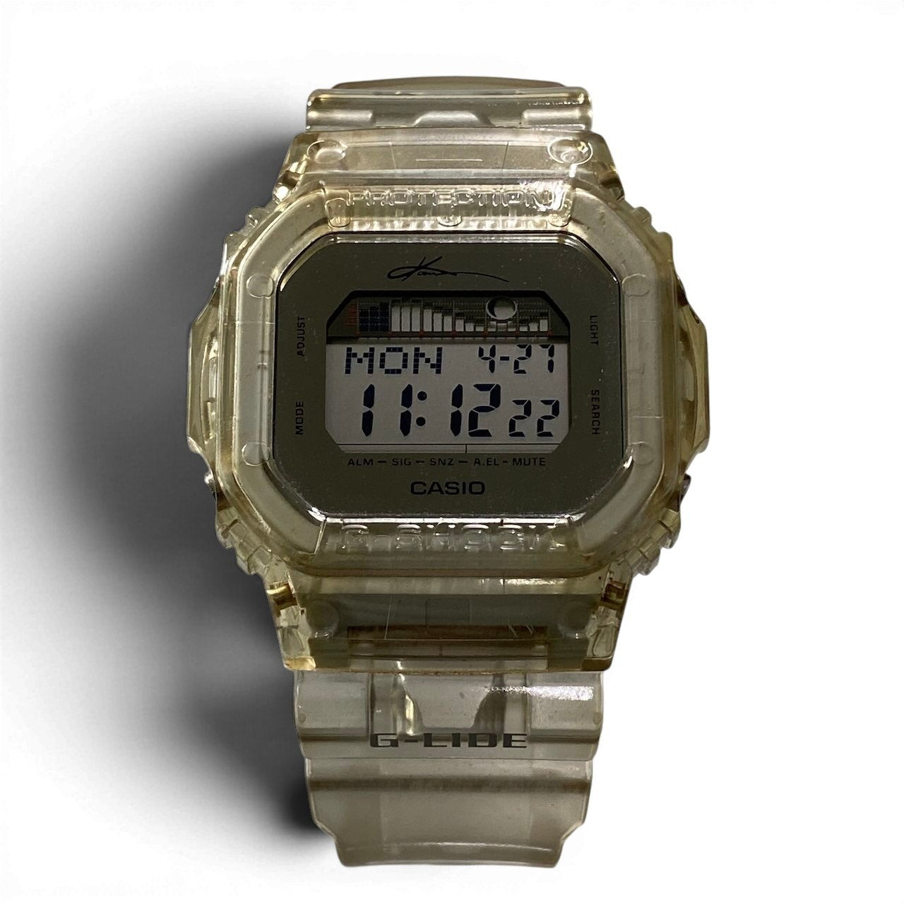 e4 CASIO G-SHOCK カシオ ジーショック KANOA IGARASHI 五十嵐カノア コラボ 腕時計 G-LIDE シグネチャーモデル GLX-5600KI クリア メンズu02t