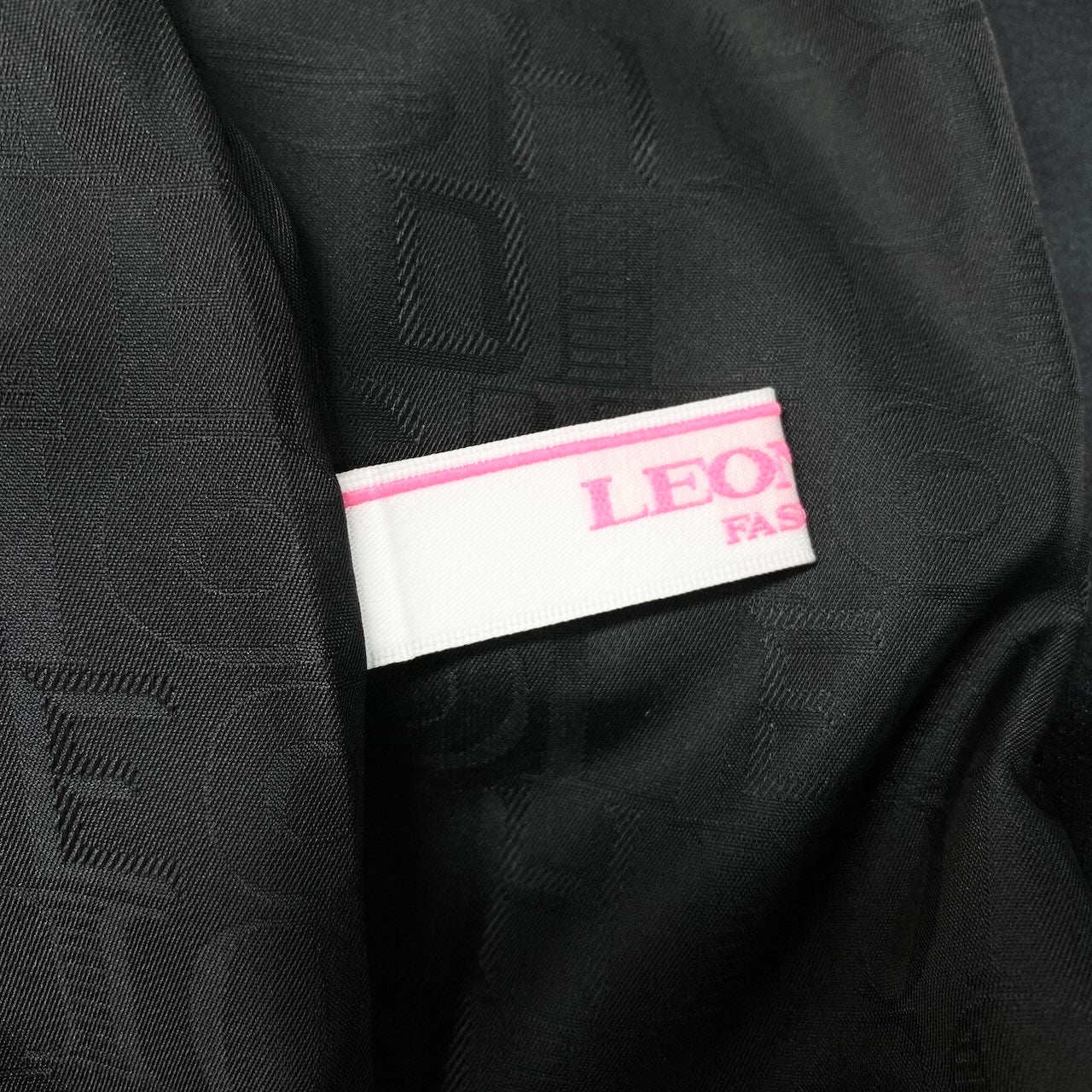 49d5 《極美品》 LEONARD FASHION レオナール OPERA オペラ フラワーモチーフ ジャカードコート 0348018 サイズ3 ブラック 日本製t18r